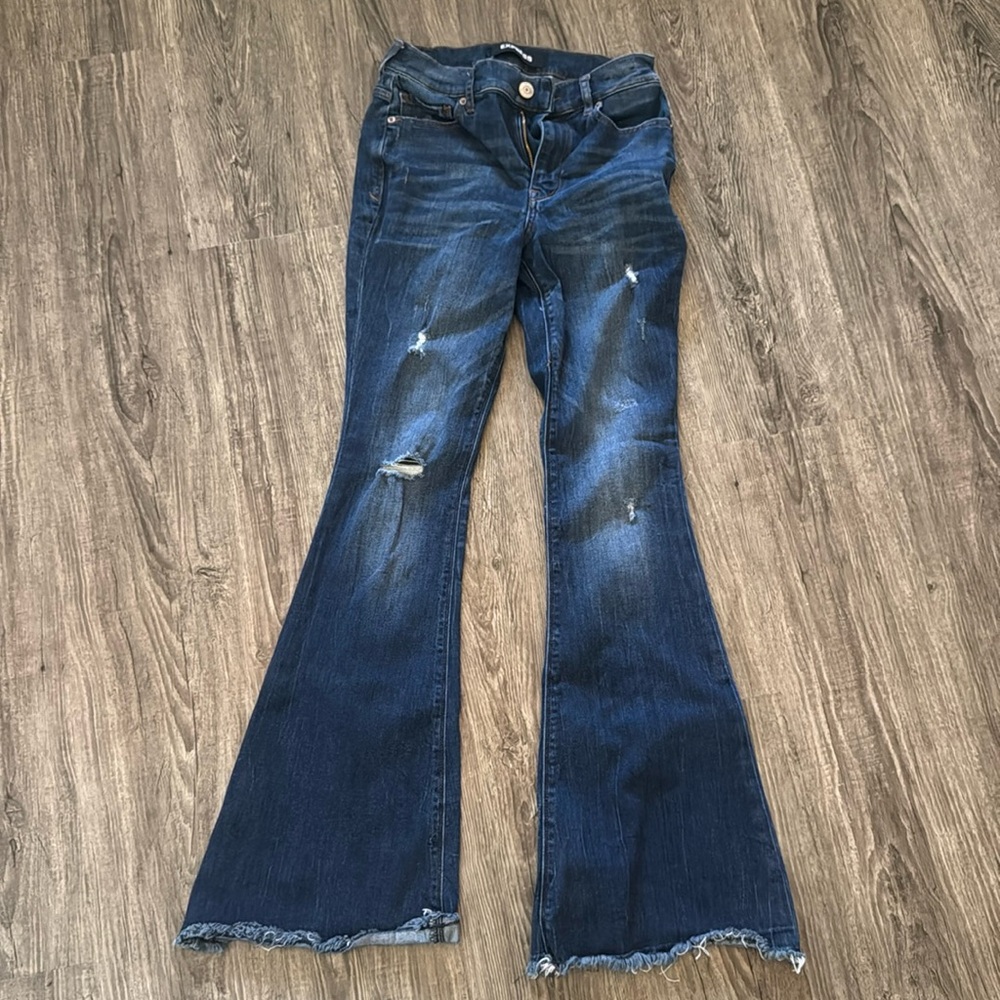 Express Stretch High Rise Bell Flare